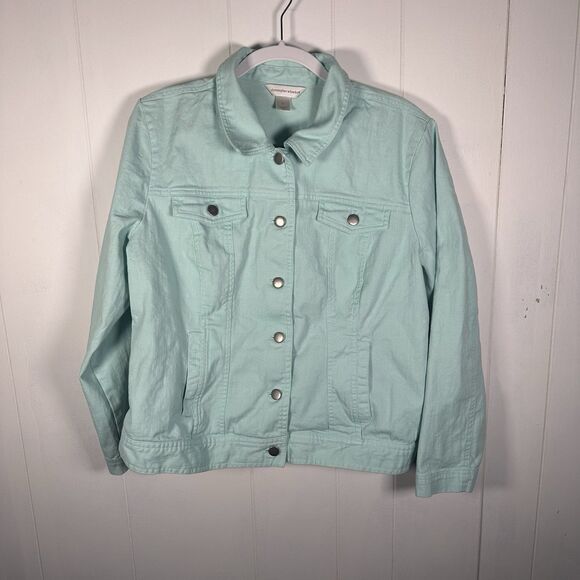 Christopher & Banks Jackets & Blazers - Christopher & Banks Women’s XL Blue Denim Jacket Button Front Casual